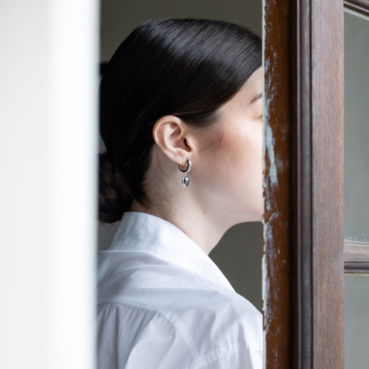 Silver Hoops