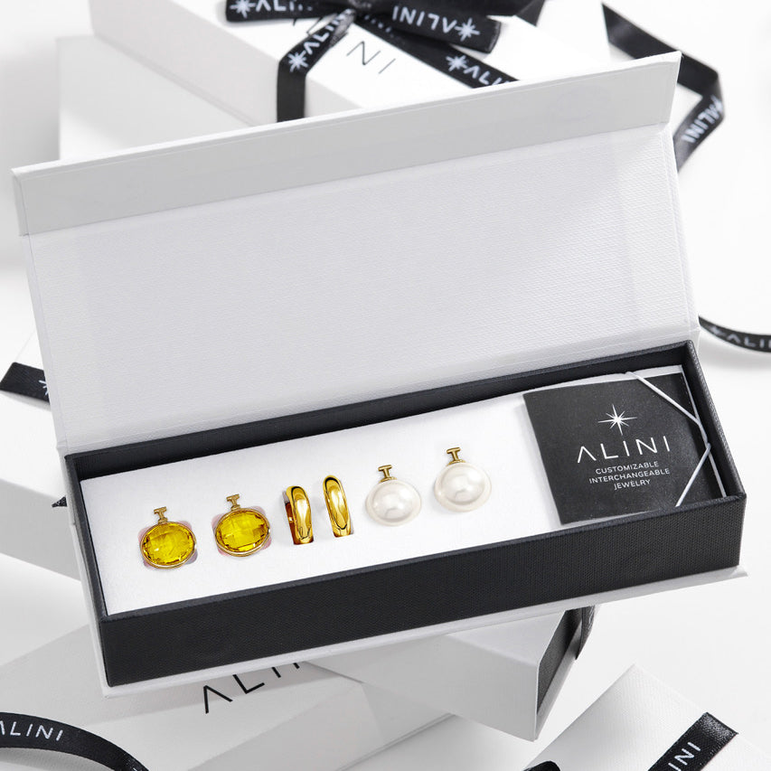 3-in-1 Gold Hoops
