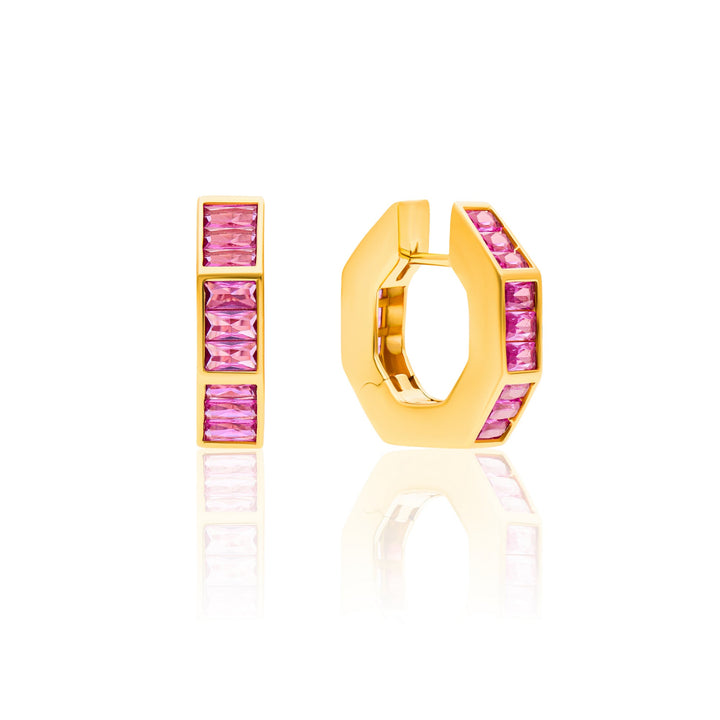 Gold Ruby Pink Jemz