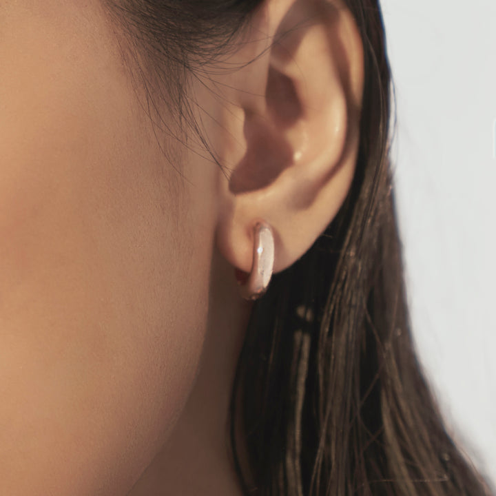 Rose Gold Hoops