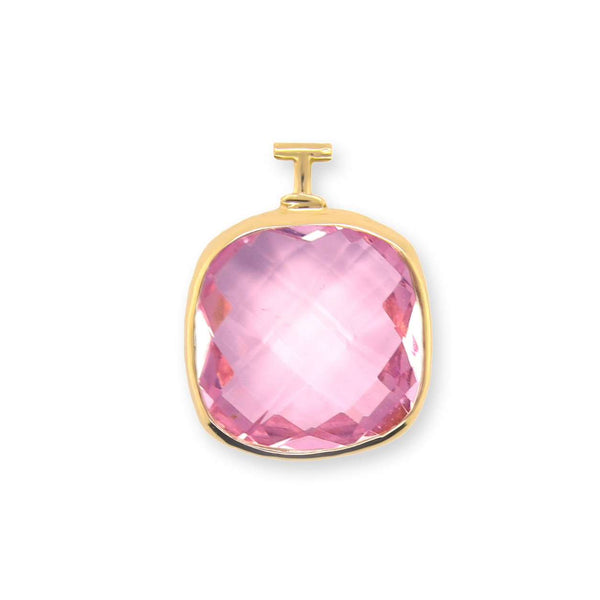 Sepasang Batu Anting Rose Pink Quartz